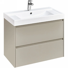 Тумба под раковину Roca Ona 80 см, A857630510, 2 ящика, подвесная, бежевый матовый