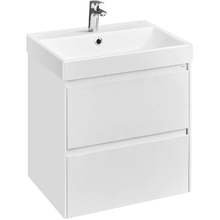 Тумба под раковину Roca Ona 60 см, A857613509, 2 ящика, подвесная, белый матовый