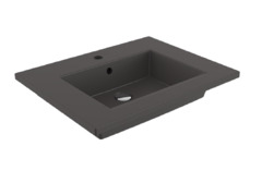 Раковина Bocchi Milano 1161-020-0126, 61 см, фарфор, антрацит