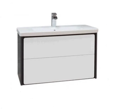 Тумба под раковину Roca Ronda 60 см ZRU9302963 подвесной, цвет белый глянцевый, антрацит