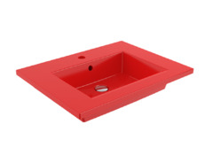 Раковина Bocchi Milano 1161-019-0126, 61 см, фарфор, красная