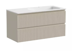 Тумба под раковину Sancos Snob R 100 см подвесная, правая, Beige Soft, SNR100RCE