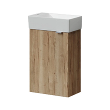 Тумба под раковину Sancos Mini 35, подвесная, дуб галифакс натуральный, MN35EGL/R