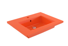 Раковина Bocchi Milano 1161-012-0126, 61 см, фарфор, оранжевая