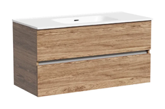 Тумба под раковину Sancos Urban UR100ECH, 100 см, подвесная, цвет дуб чарльстон