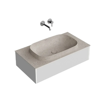 Тумба под раковину Kerama Marazzi Magica MA.90.1MGR.M, 90 см, с подсветкой, цвет утренний серый матовый