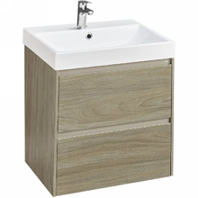 Тумба под раковину Roca Ona 60 см, A857613511, 2 ящика, подвесная, цвет темный вяз