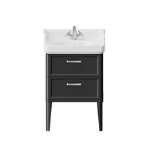 Тумба под раковину Kerama Marazzi Pompei 60 см, 2 ящика, черная, PO.N.60.2BLK