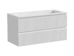 Тумба под раковину Sancos Snob R 100 см подвесная, Bianco, SNR100W