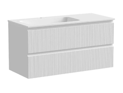 Тумба под раковину Sancos Snob T 100 см подвесная, левая, Bianco, SNT100LW