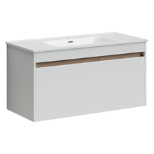 Тумба под раковину Sancos Smart 100, подвесная, белый глянец, SM100W