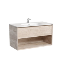 Тумба под раковину Sancos Marmi 1.0 MR1.090EG, 90 см подвесная, цвет дуб галифакс натуральный