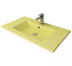 Раковина Bocchi Milano 1113-026-0126, 81 см, фарфор, желтая