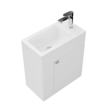 Тумба под раковину Kerama Marazzi Lato LAT.50.1.WHT, 50 см, подвесная, правая, белая глянцевая