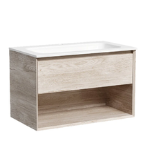 Тумба под раковину Sancos Marmi 1.0 MR1.080EG, 80 см, подвесная, цвет дуб галифакс натуральный