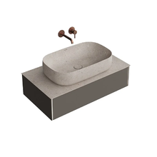 Тумба под раковину Kerama Marazzi Magica MA.90.1EGR.M, 90 см, с подсветкой, цвет вечерний серый матовый