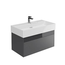 Тумба под раковину Kerama Marazzi Logica LOG.90.2ST, 90 см, цвет серый стальной