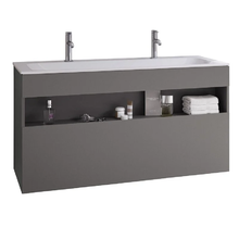 Тумба под раковину Keuco Stageline 32882290000, 120 см, 1 ящик, цвет инокс матовый