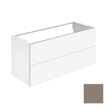 Тумба под раковину Keuco Plan 32983140000, 120 см, подвесная, 2 ящика, цвет трюфель глянцевый