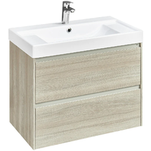 Тумба под раковину Roca Ona 80 см, A857630512, 2 ящика, подвесная, светлый дуб