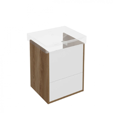 Тумба под раковину Kerama Marazzi Pro 50 см, подвесная, 2 ящика, цвет вяз, PRO.50.2.OLM