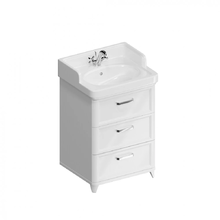 Тумба под раковину Kerama Marazzi Pompei 60 см, 3 ящика, белая, PO.N.60.3WHT