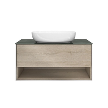Тумба под раковину Kerama Marazzi Plaza Modern 100 см, подвесная, с открытой полкой, цвет дуб орегон, PLB.M.100.1.OAK.O