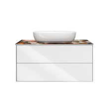 Тумба под раковину Kerama Marazzi Plaza Modern 100 см, подвесная, белая, PLB.M.100.2.WHT