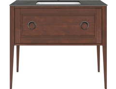 Тумба под раковину Kerama Marazzi Plaza Classic Neo 100 см, напольная, ящик 1+1, цвет орех матовый, PL.CN.100.1+1.NUT.M