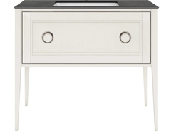 Тумба под раковину Kerama Marazzi Plaza Classic Neo 100 см, напольная, ящик 1+1, цвет белый матовый, PL.CN.100.1+1.WHT.M