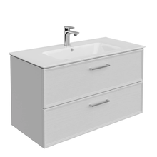 Тумба под раковину Kerama Marazzi Piano Classic 95 см, подвесная, цвет ясень белый матовый, PIA.CL.95.WHT.M