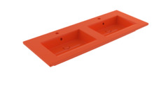 Раковина Bocchi Milano 1111-012-0126, 122 см, фарфор, оранжевый