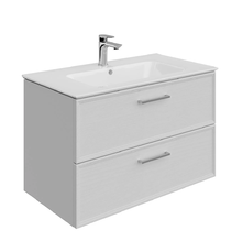 Тумба под раковину Kerama Marazzi Piano Classic 85 см, подвесная, цвет ясень белый матовый, PIA.CL.85.WHT.M