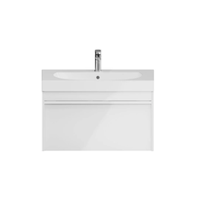 Тумба под раковину Kerama Marazzi Modula 80 см, подвесная, с ящиком, белая, MOD.80.1+1WHT