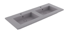 Раковина Bocchi Milano 1111-006-0126, 122 см, фарфор, серая