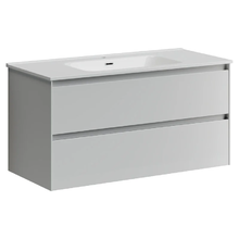 Тумба под раковину Sancos Cento 100, подвесная, белый глянец, CN100W