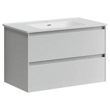Тумба под раковину Sancos Cento CN80W 80, подвесная, белый глянец