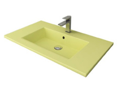 Раковина Bocchi Milano 1105-026-0126, 102 см, фарфор, желтая