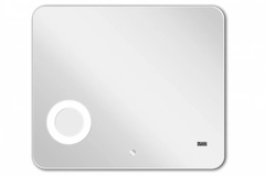 Зеркало Акватон Элио 80 см с подсветкой, часами и увеличительным зеркалом 1A194102EO010