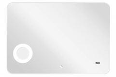 Зеркало Акватон Элио 100 см, с подсветкой, часами и увеличительным зеркалом 1A194202EO010