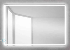 Зеркало BelBagno SPC-MAR-1200-800-LED-BTN 120 x 80 см со встроенным светильником и кнопочным выключателем