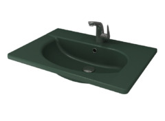 Раковина Bocchi Taormina Arch 1009-027-0126, 65 см, фарфор, цвет зеленый