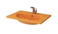 Раковина Bocchi Taormina Arch 1009-021-0126, 65 см, фарфор, цвет мандарин