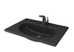 Раковина Bocchi Taormina Arch 1009-020-0126, 65 см, фарфор, цвет антрацит матовый