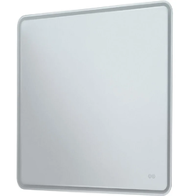 Зеркало Aquanet Ирис, 326445, 80 х 80 см, с подсветкой и подогревом, белый