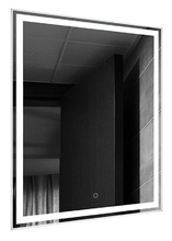 Зеркало Loranto Стиль 60 x 80 см, с LED подсветкой, сенсорный выключатель, белый, CS00058006