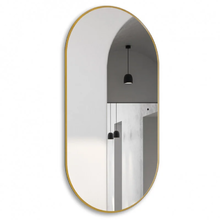 Зеркало Abber Kontur AG6304SCG, 55 см, с подсветкой, с датчиком движения, цвет золото