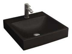 Раковина Bocchi Scala Arch 1076-004-0126, 48 см, фарфор, цвет черный матовый