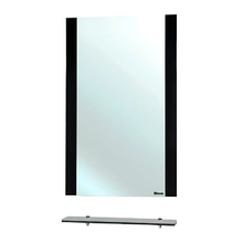 Зеркало Bellezza Рокко 4613706030040, 50 см, с полкой, цвет черный