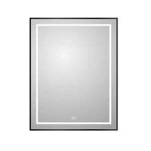 Зеркало BelBagno Kraft SPC-KRAFT-700-900-LED-TCH-WARM-NERO, 70 х 90 см, со встроенной подсветкой и подогревом, черный